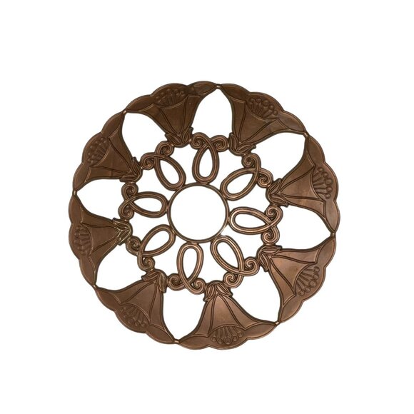 Vintage Plastic Trivets Used Set of 2 Brown - Picture 4 of 13